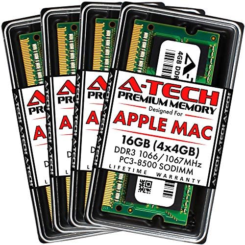 A-Tech 16GB PC3-8500 DDR3 1066/1067 MHz זיכרון RAM עבור IMAC בסוף 2009 21.5 אינץ ' / 27 אינץ' | ערכת שדרוג זיכרון